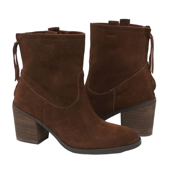 Sam Edelman FARRELL Distressed Suede Leather Ankle Boot Bootie Brown 6 New - Picture 1 of 1
